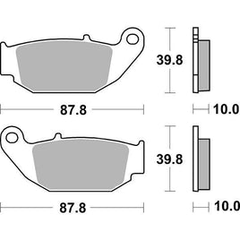 915HF SBS PASTIGLIA FRENO POST per HONDA 250 CRF L 2017-2019