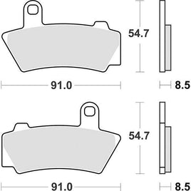 995LS SBS PASTIGLIA FRENO POST per BMW 1800 R18 B 2020-2024