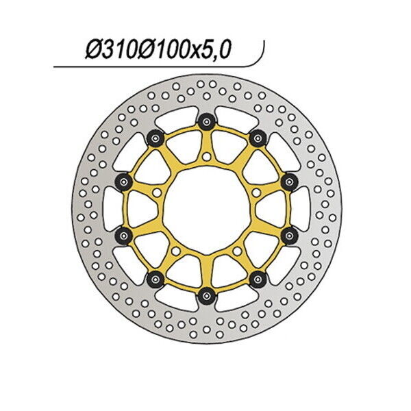 1041 NG DISCO FRENO ANT DX o SX per SUZUKI 1000 GSX-R 2007-2008