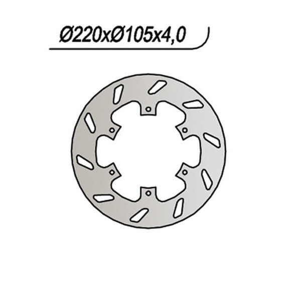 113 NG DISCO FRENO POST per PIAGGIO 300 Vespa GTV IE 4T 4V (M4520) 2010-2013