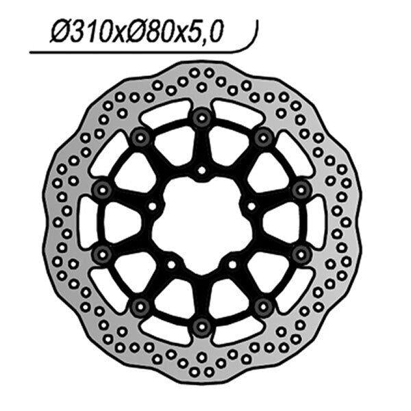 1213X NG DISCO FRENO ANT DX o SX per KAWASAKI 800 Z E ABS 2013-2016