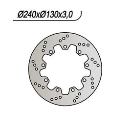 173 NG DISCO FRENO ANT per KAWASAKI 200 KDX 1989-1992