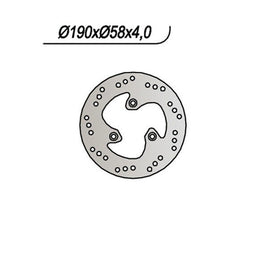 665 NG DISCO FRENO ANT per MALAGUTI 50 F12 PhANTm Air 1994-1998