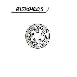 667 NG DISCO FRENO POST per GAS GAS 50 EC Enducross Boy Lc 2005-2005