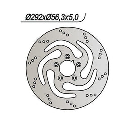 736 NG DISCO FRENO ANT DX per HARLEY DAVIDSON 883 XL Sportster 2004-2009