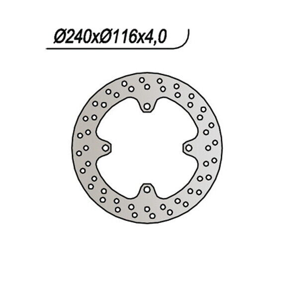 799 NG DISCO FRENO POST per KAWASAKI 450 KXE F (Italia) 2006-2010