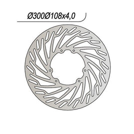 866 NG DISCO FRENO ANT per DERBI 50 Senda SM DRD PRO E2 (SA2A1A) 2005-2013