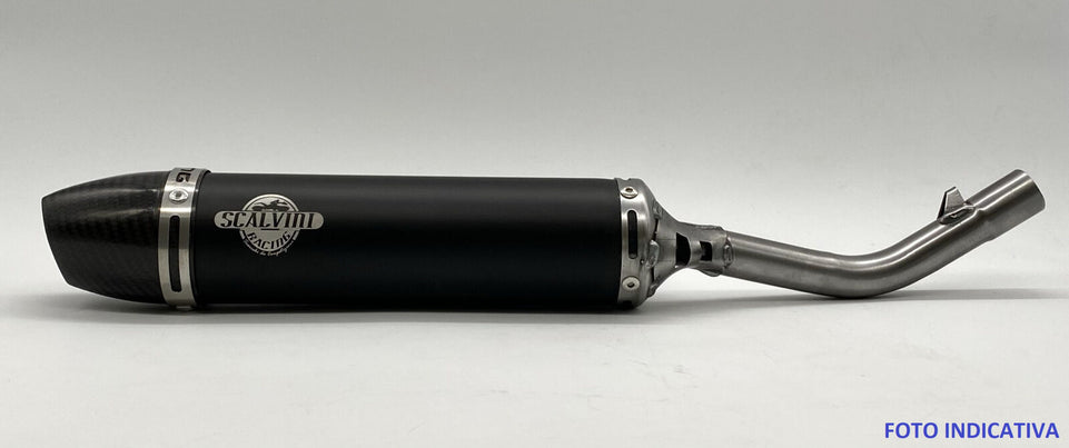 Scalvini Gasgas 250 MC (24) - Silenziatore Marmitta Scarico Nero-Carb
