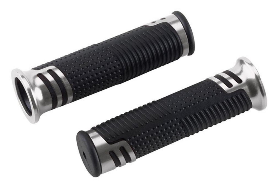 T4 Tune Manopole "Grooves" silver universali per moto / scooter