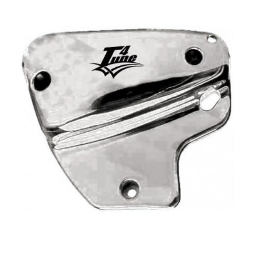 T4 Tune Coperchio cassa filtro silver per Peugeot X-Fight LC 50 2000 - 2003