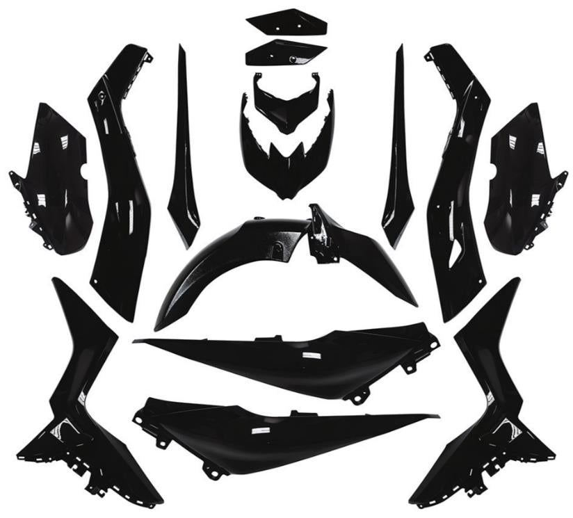 T4Tune Kit carene nere (15 pz.) per Yamaha X-Max 400IE EU4 2018 2019 2020
