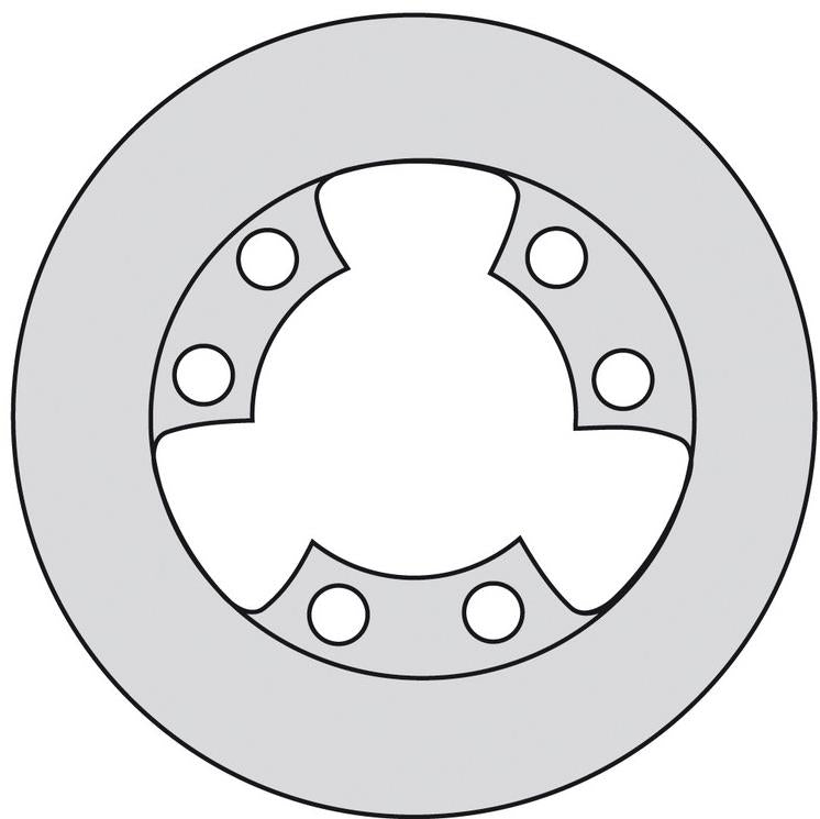 NG Disco freno ant. Ø 185 - 6 fori - Sp. 4mm per Montesa Cota 315R 1997 - 2000