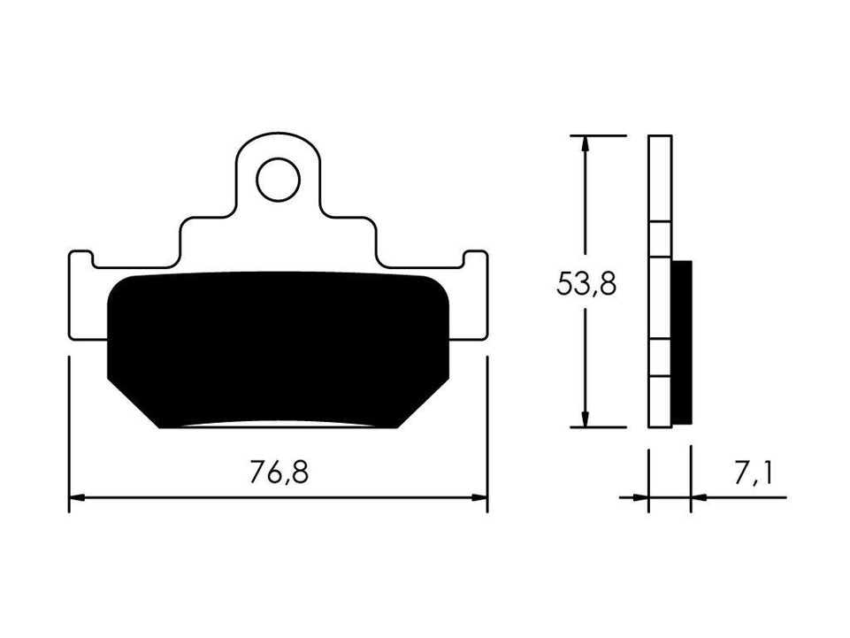 P10788 PASTIGLIE FRENO ANTERIORI ORGANICHE per Suzuki 650 LS P Savage 95-04