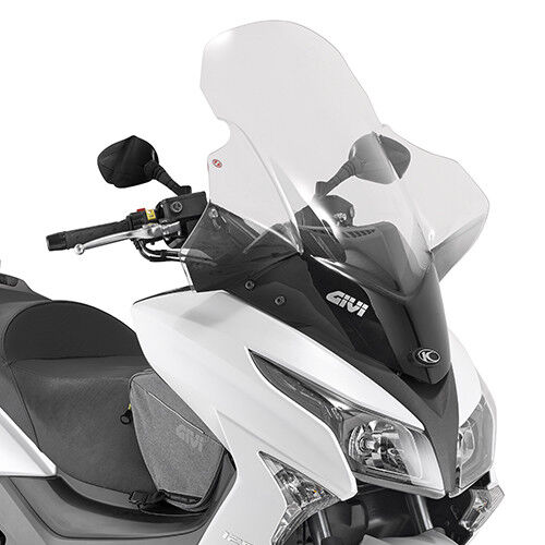 GIVI Parabrezza Trasparente 81,5 x 64 Kymco Downtown 125i-200i-300i 2009 - 2017