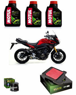 Kit REVISIONE Olio 5000 10W40+Filtro Olio e aria per Yamaha XSR 900 2016 2017