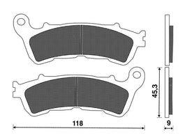 Coppia pastiglie freno Anteriori per Suzuki Burgman UH 200 K7-L0 2007-2010