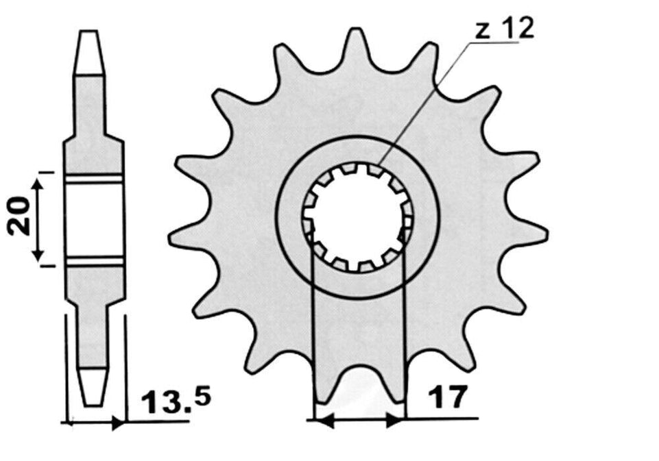 per Fantic Motor Pignone Cat428 Z=13