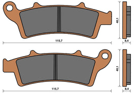 Top4 Pastiglie freno Sint Ant per Aprilia Scarabeo 125IE Light 2011-2012
