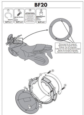 GIVI Flangia per borse da serbatoio TANKLOCK per Honda VFR 800 F 2014 - 2020