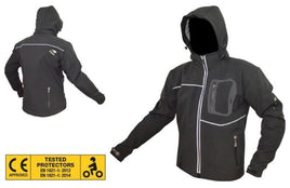 Hawk Giacca Lady CE Zephir tessuto Soft Protezioni Schiena Spalle Gomiti Moto