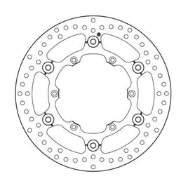 Disco freno Brembo Serie Oro per Yamaha YZ 125 (17-23) anteriore flottante