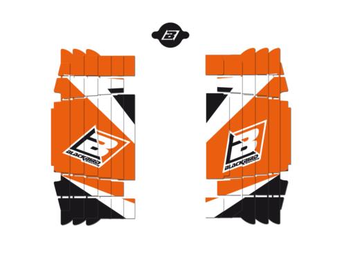 Adesivi griglia radiatore per KTM 250 SX-F (16-18) Blackbird arancioni