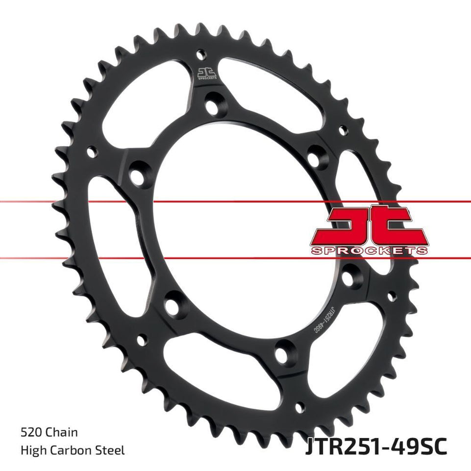 Corona JT acciaio Fantic 250 XX (22-23) 49 denti scaricata