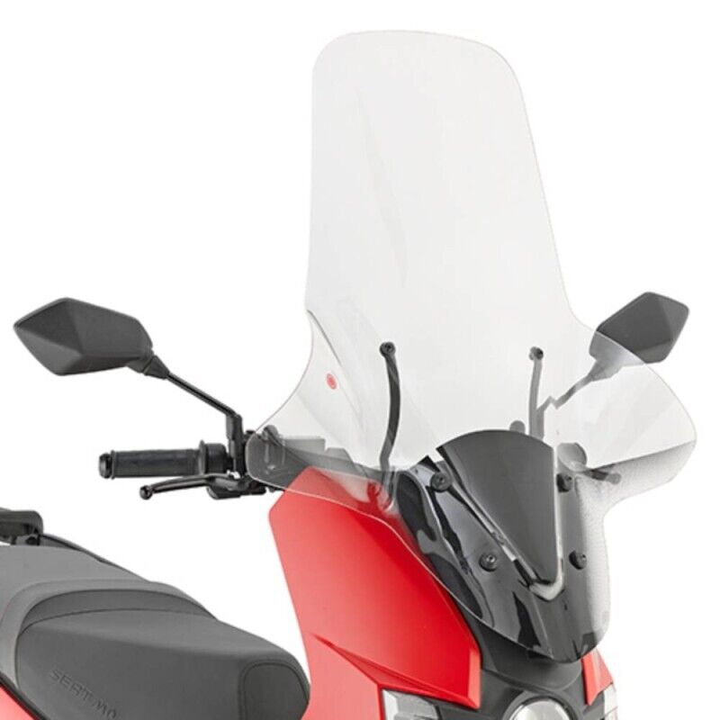 KAPPA Parabrezza Trasparente + Attacchi 81,5 X 64,5Cm Per Seat Mò 125 2022-2023