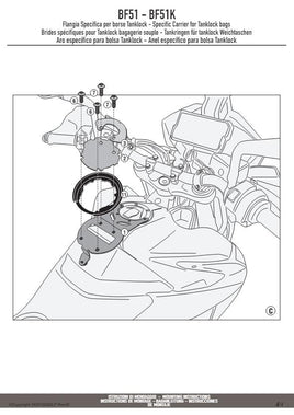 KAPPA Flangia Per Borsa Da Serbatoio Tanklock Per KTM 790 Adventure 2019 2020