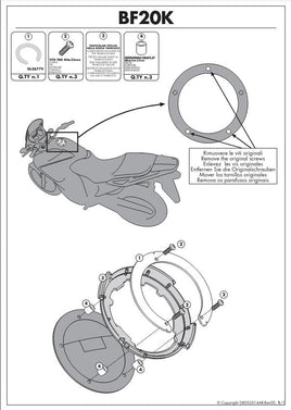 KAPPA Flangia Per Borsa Da Serbatoio Tanklock Per Honda VFR 800 F 2014-2020