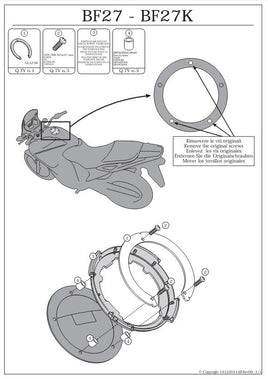 KAPPA Flangia Per Borsa Da Serbatoio Tanklock Per Yamaha MT-10 2022 2023