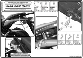 KAPPA Telaietti Laterali Per Borse Morbide Per Honda Hornet 600 ABS 2007-2010
