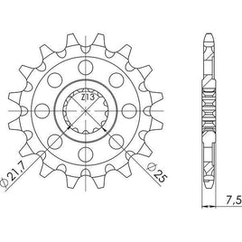 PIGNONE P520 - Z13 PER KAWASAKI 450 KLX R 2005-2006