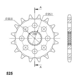 PIGNONE PER TRIUMPH 1200 Thruxton RS 2020-2023