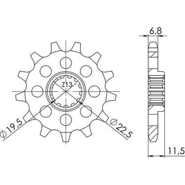 PIGNONE P428 - Z16 PER SUZUKI 125 DR SE 1994-2000