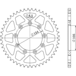 CORONA IN ALLUMINIO P520 - Z51 PER TM 250 MX Cross 2T 2005-2009