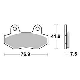 200HM SBS PASTIGLIA FRENO ANT per PEUGEOT 50 Speedfight 3 4T Eng.Sym 2010-2015