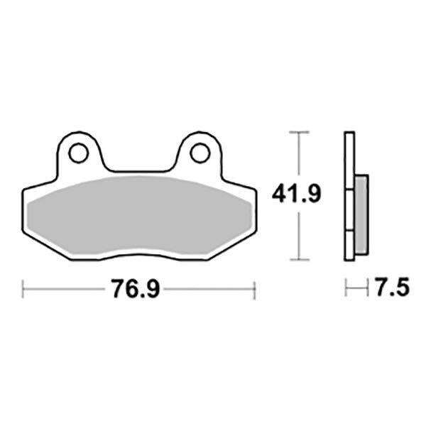 200HM SBS PASTIGLIA FRENO ANT per PEUGEOT 50 Speedfight 3 4T Eng.Sym 2010-2015