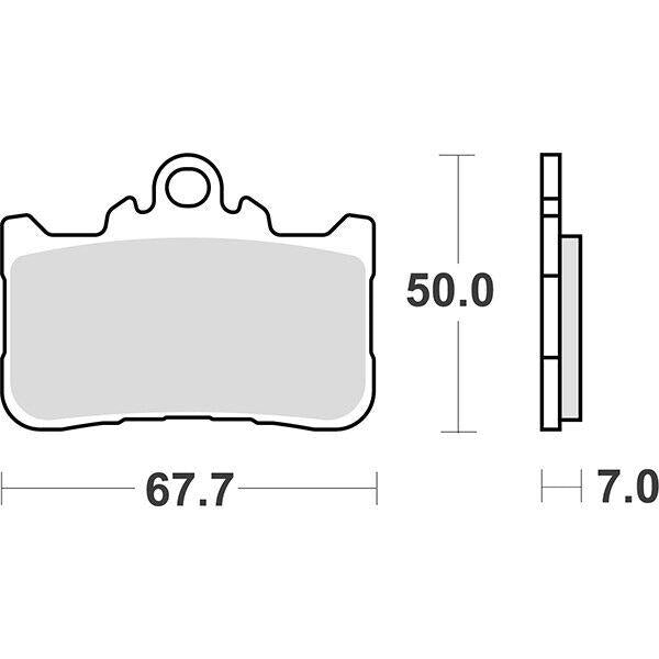 994HS SBS PASTIGLIA FRENO ANT DX o SX per HONDA 500 CB HORNET 2024-2024