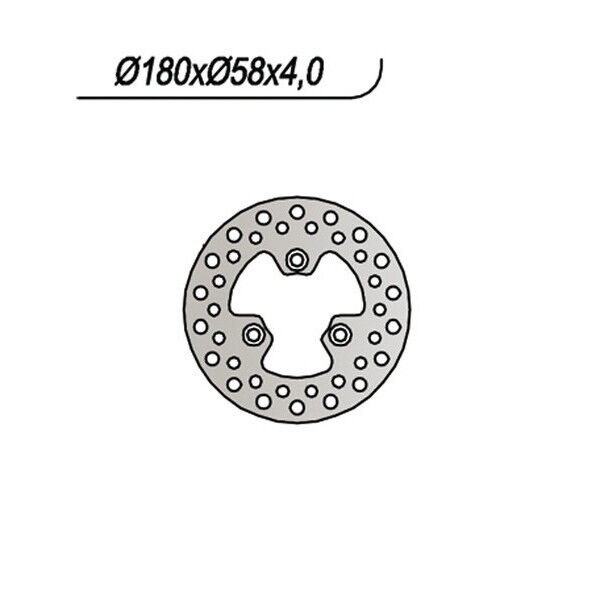 1011 NG DISCO FRENO POST per KYMCO 125 MAXXER/Mongoose 2002-2003