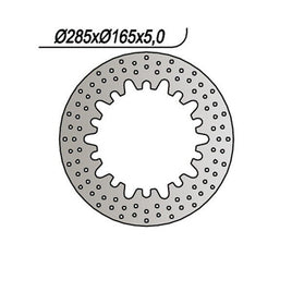 1042 NG DISCO FRENO POST per BMW 1100 K LT / LT SE ABS 1992-1990
