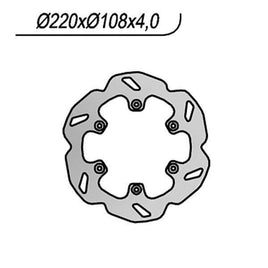 1057X NG DISCO FRENO POST per GAS GAS 450 EC F 4T 2012-2013