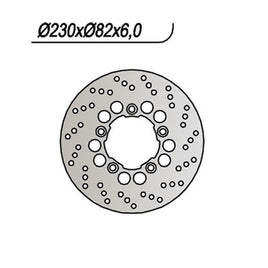 156 NG DISCO FRENO POST per KAWASAKI 1100 ZR Zephyr (ZRT10A) 1992-1995