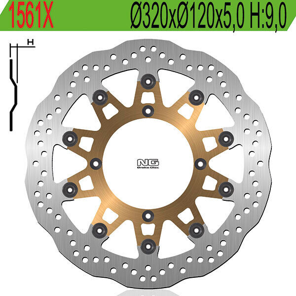 1561X NG DISCO FRENO ANT per HUSQVARNA 570 SM R Nox 2001-2003