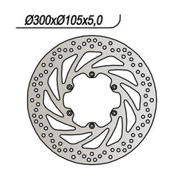 324 NG DISCO FRENO ANT per APRILIA 600 Pegaso 1990-1992