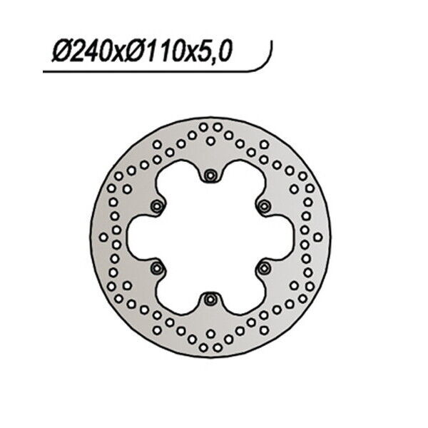 325 NG DISCO FRENO POST per BMW 650 F GS Dakar 2001-2007