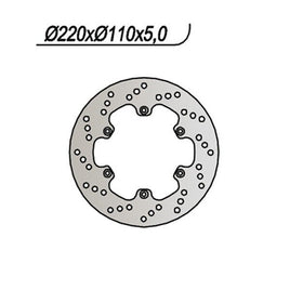 326 NG DISCO FRENO POST per APRILIA 600 Pegaso 1990-1992