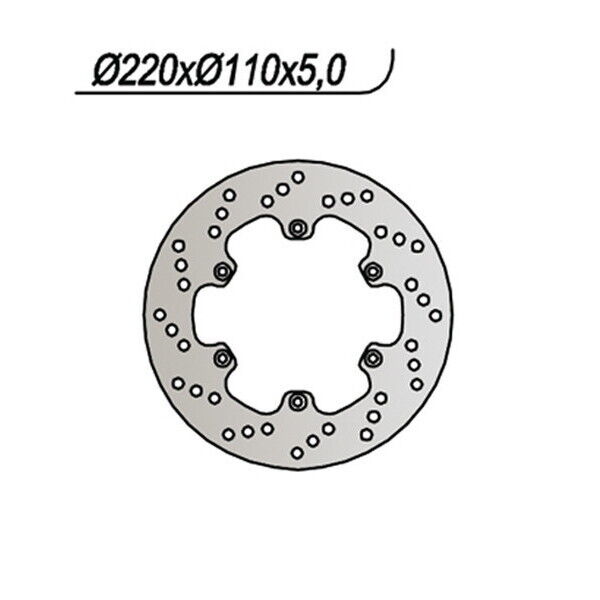 326 NG DISCO FRENO POST per APRILIA 600 Pegaso 1990-1992