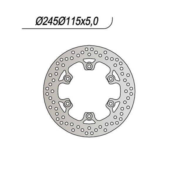 636 NG DISCO FRENO POST per YAMAHA 750 YZF R SP 1993-1997