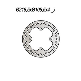 653 NG DISCO FRENO POST per POLARIS 800 Sportsman Twin EFI 2005-2007